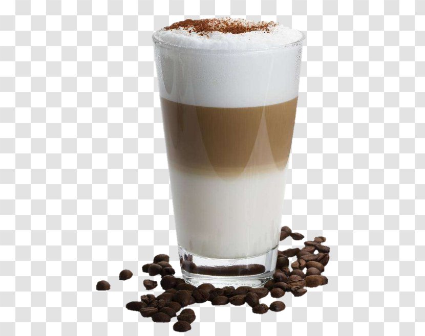Latte Macchiato Caffè Cappuccino Cafe - Coffee Transparent PNG