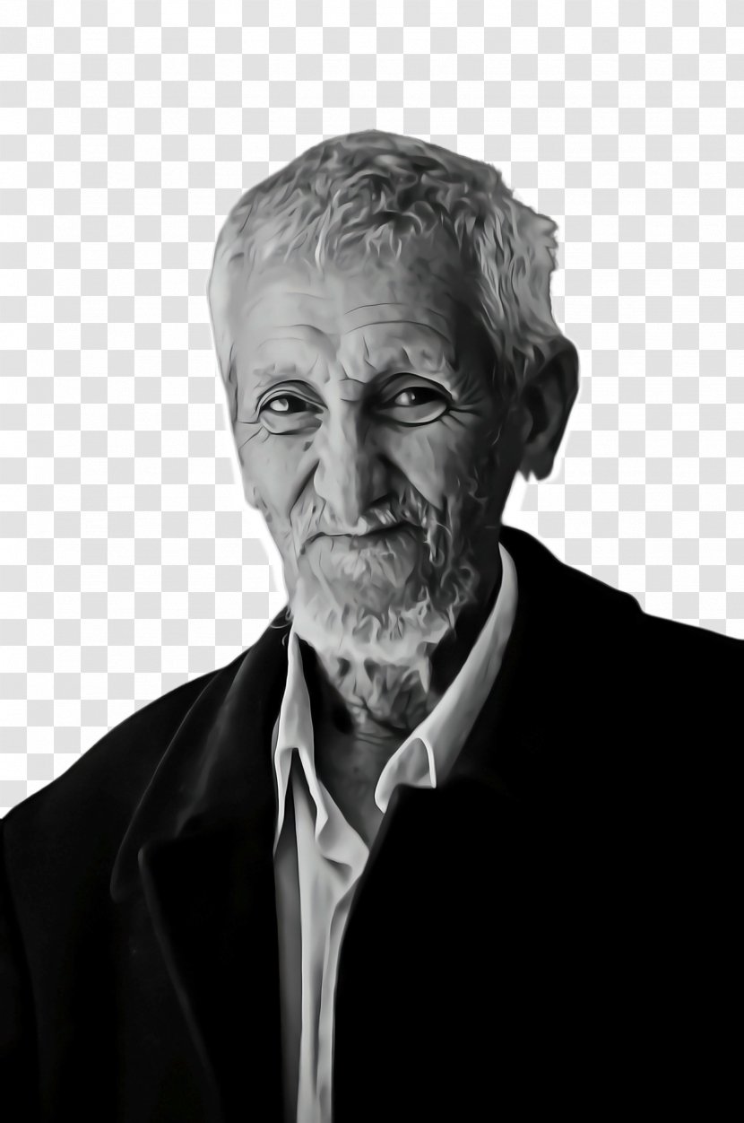Man Cartoon - Grayscale - Physicist Monochrome Photography Transparent PNG