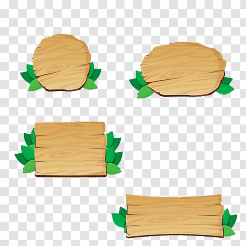Wood Signage - Free Matting Leafy Signs Transparent PNG