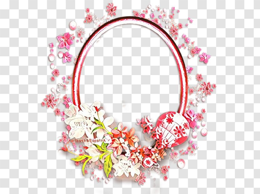 Red Pink Heart Clip Art Wreath - Flower Plant Transparent PNG