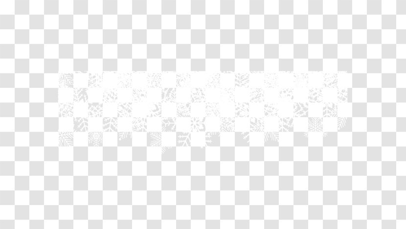 White Black Pattern - Decorative Snowflake Top Border Transparent PNG