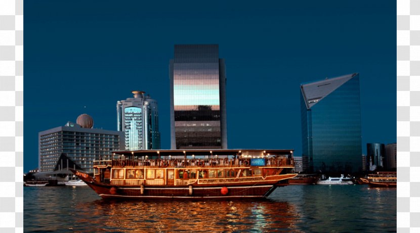 Hilton Dubai Creek Dhow Cruise Marina Ship - Skyline Transparent PNG