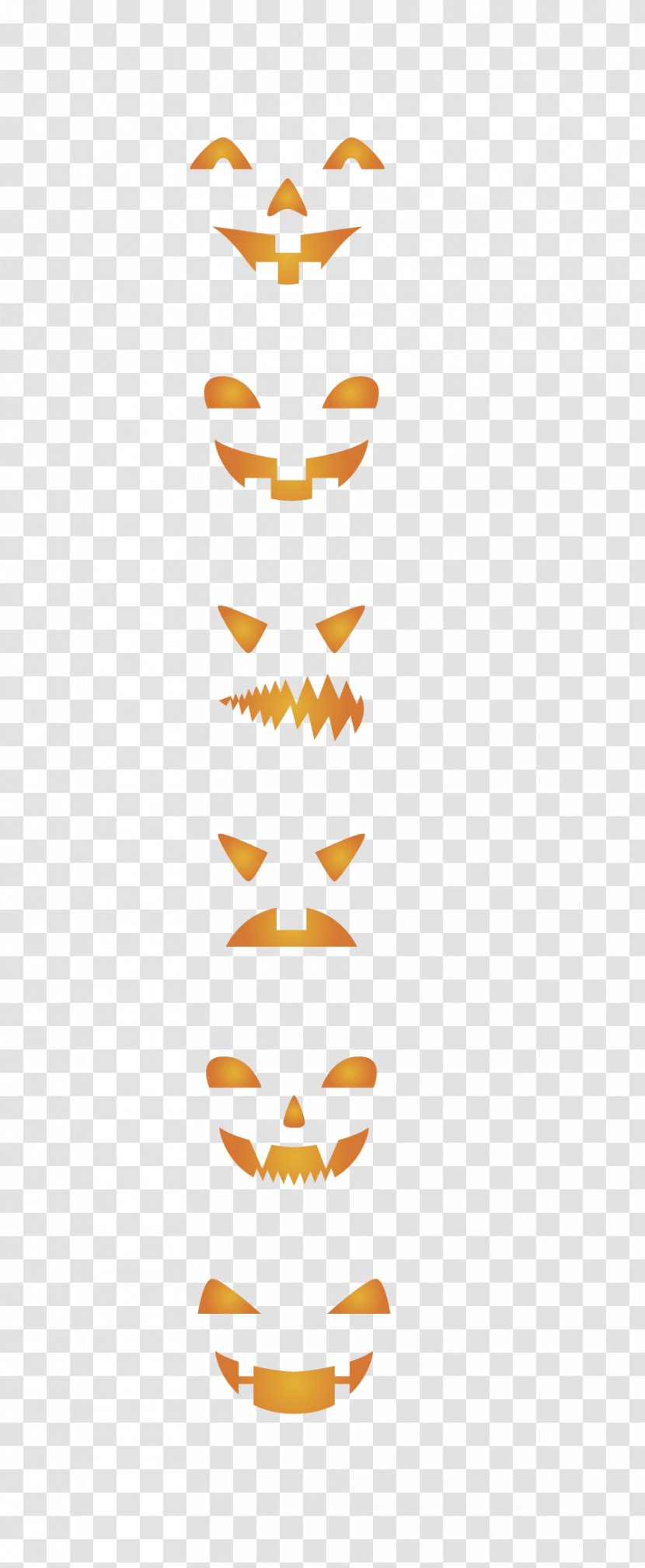 Pumpkin Jack-o'-lantern Halloween - Pattern - Smile Transparent PNG