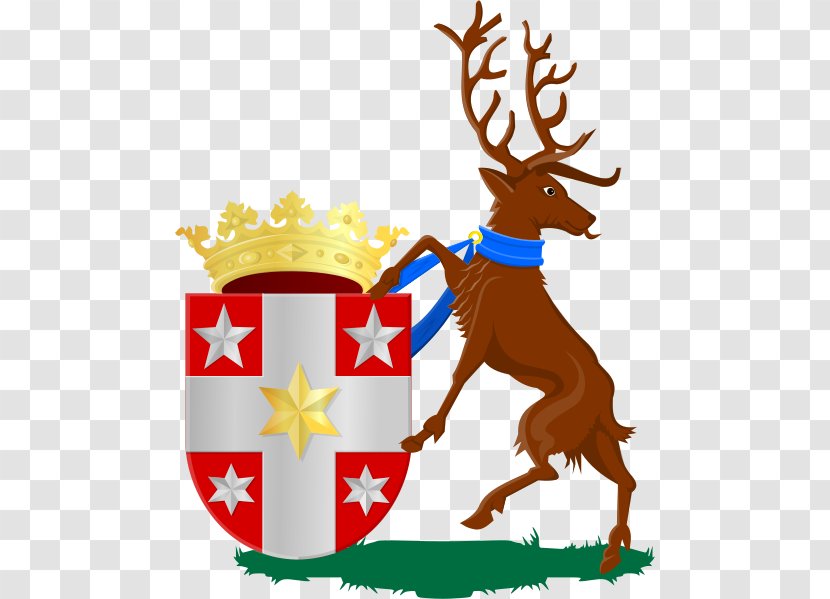 Land Van Vollenhove Wanneperveen Coat Of Arms Kuinre - Supporter - Reindeer Transparent PNG