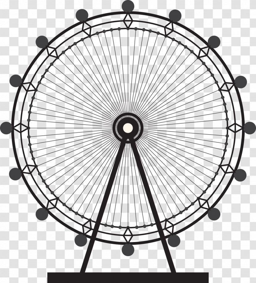 Bicycle Wheels Ferris Wheel Spoke - Color Transparent PNG