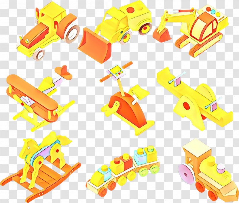 Yellow Line Toy Auto Part Transparent PNG