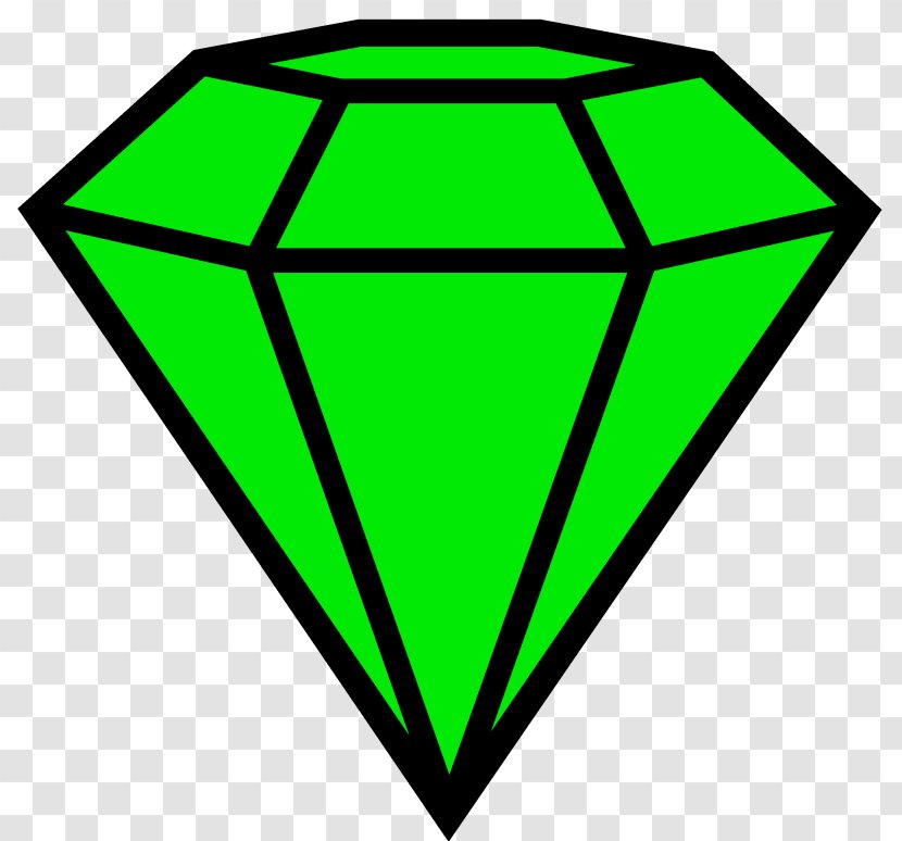 Emerald Gemstone Diamond Clip Art - Yellow Transparent PNG