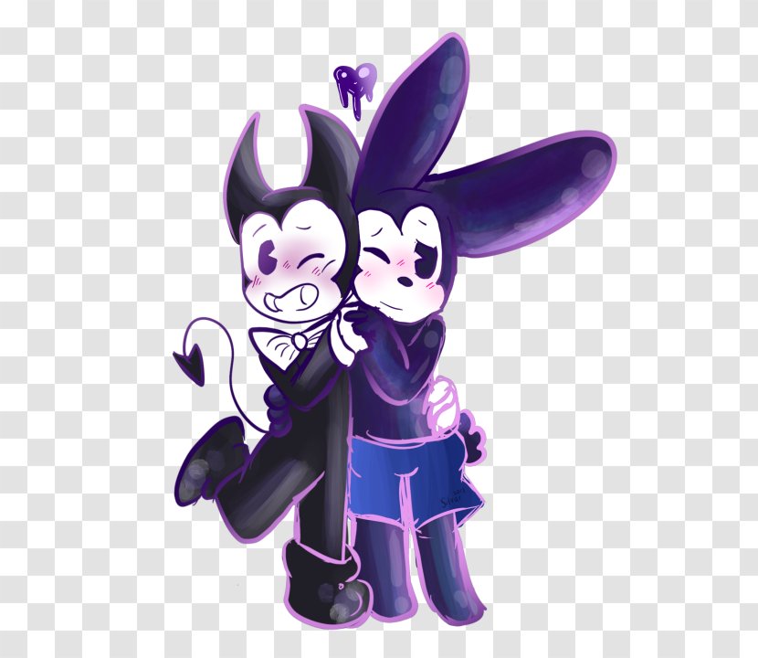 Bendy And The Ink Machine Oswald Lucky Rabbit Minnie Mouse Mickey Felix Cat - Drawing Transparent PNG