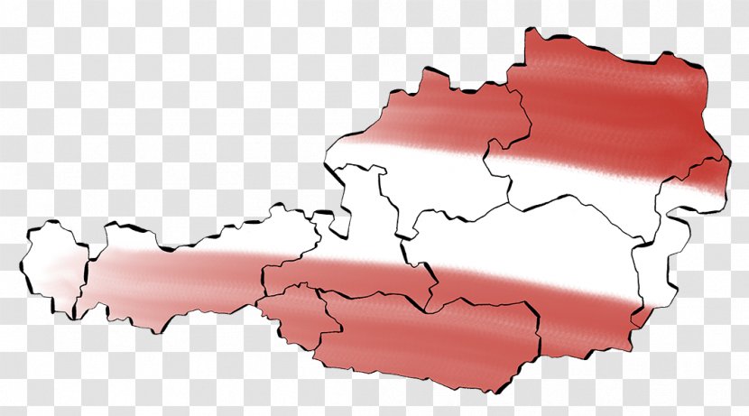 Red Austria Map Franchising - Frame Transparent PNG