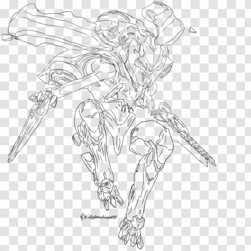 Drawing Inker Line Art Cartoon Sketch - Costume Design - Fantasy Knight Armor Transparent PNG