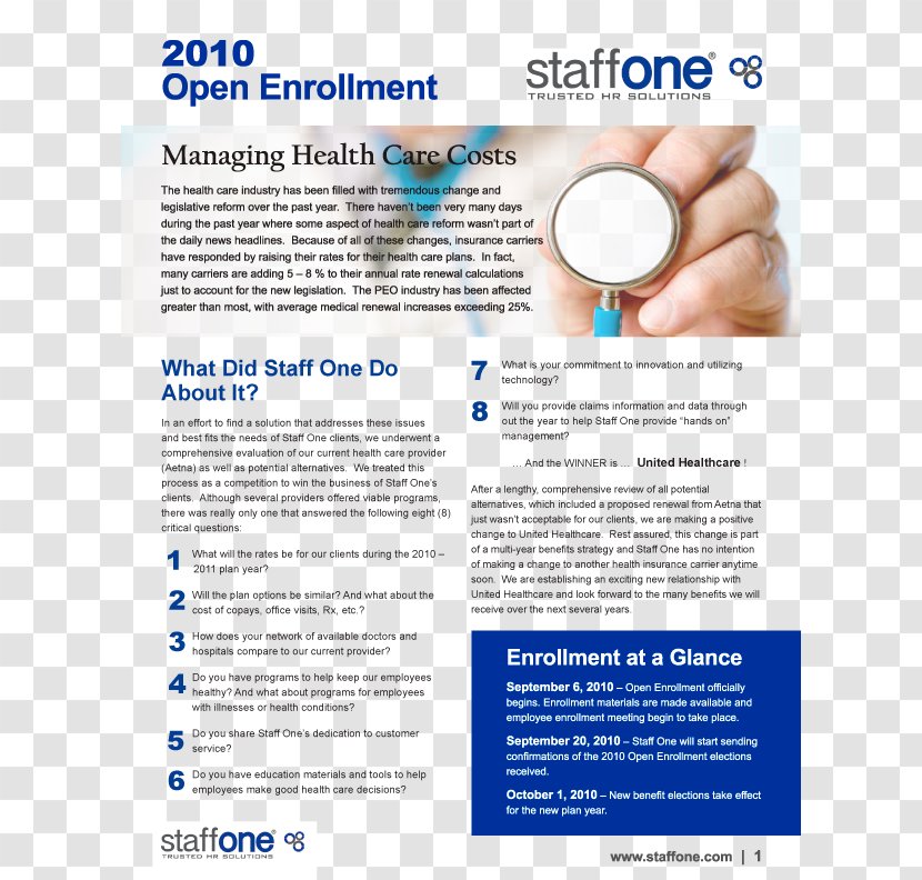 Annual Enrollment Flyer Employee Benefits Advertising Brochure Transparent PNG