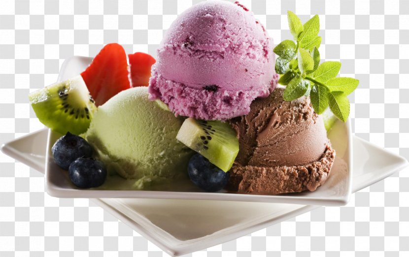 Chocolate Ice Cream Cone - Dessert - Image Transparent PNG
