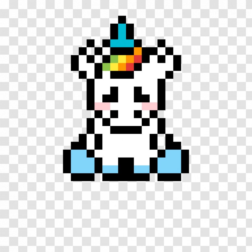 Pixel Art Drawing Image Bead - Unicorn - Cartoon Character Transparent PNG