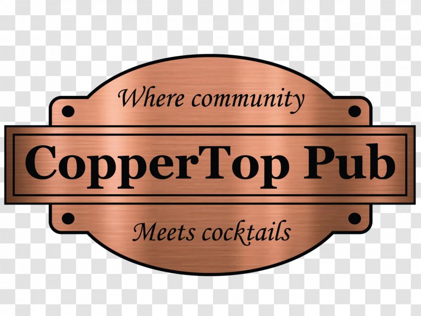 Copper Top Pub Logo Chillicothe Road Label Font - Apetizers Transparent PNG