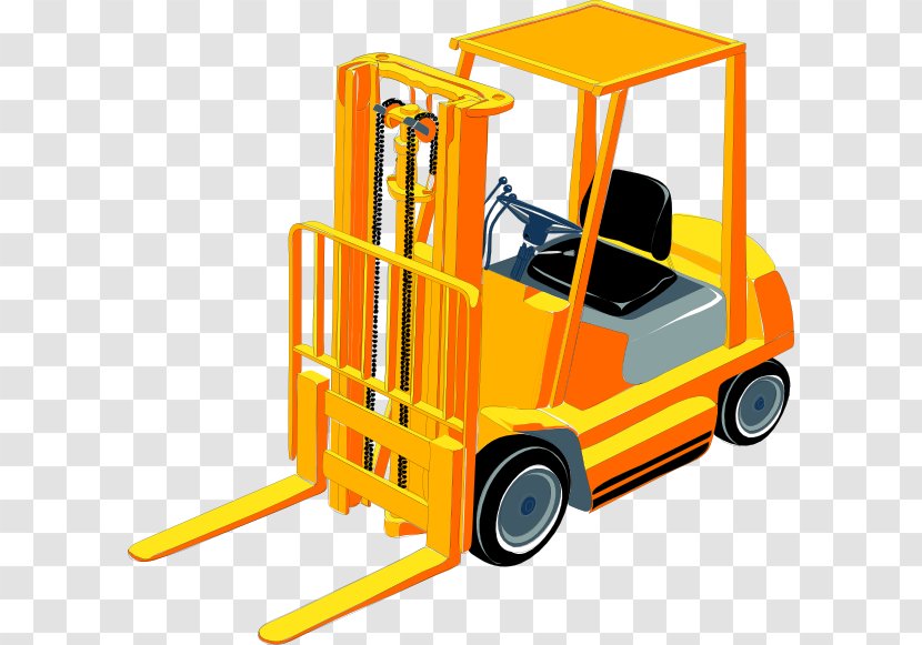 Forklift Powered Industrial Trucks Warehouse Radio-frequency Identification Heavy Equipment - Cliparts Transparent PNG