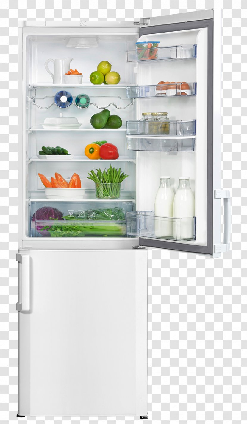 Refrigerator Freezers Auto-defrost Logik LFC50B14 Fridge Freezer Zanussi - Home Appliance Transparent PNG