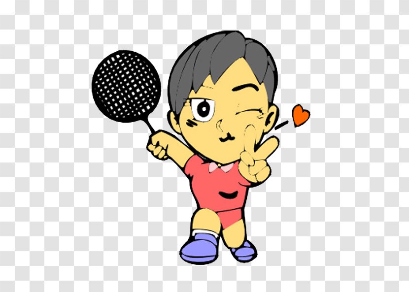 Sport Badminton Thomas Cup - Tree - Cartoon Boy Playing Transparent PNG