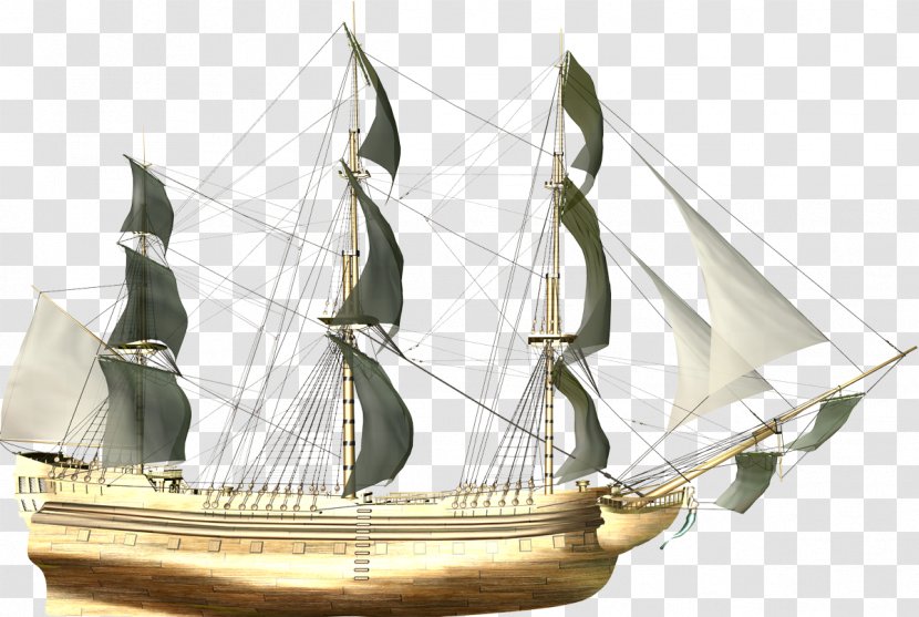 Sailing Ship Image Illustration - Painting Transparent PNG