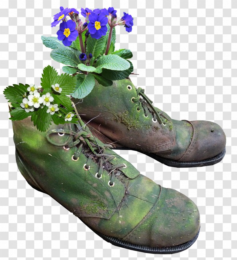 Flowerpot Boot Shoe Plants - Ornamental Plant - Window Flower Boxes Ideas Transparent PNG