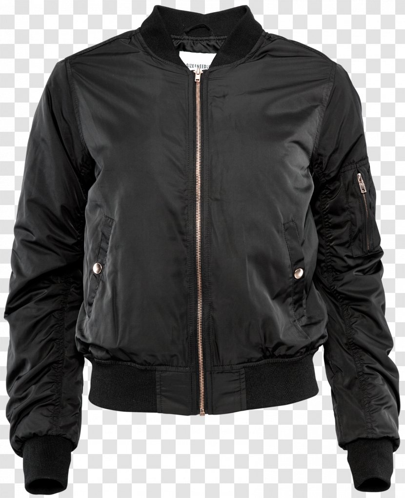 Leather Jacket Flight Outerwear Clothing - Skirt - Bomber Transparent PNG