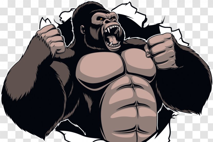 Gorilla King Kong Ape Cartoon Transparent PNG