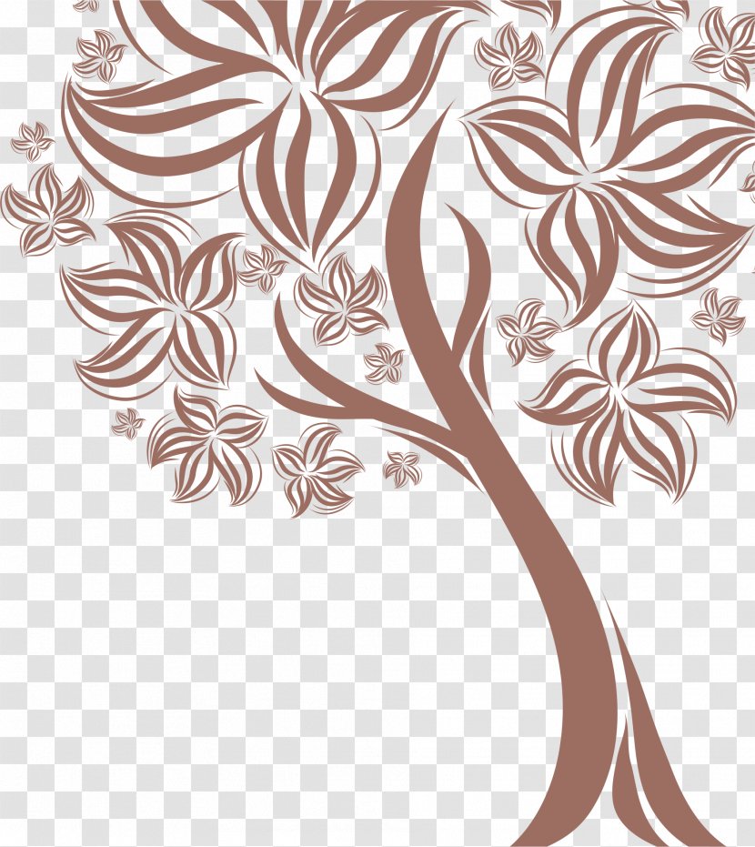 Tree Poster Euclidean Vector - Visual Arts - Silhouette Transparent PNG