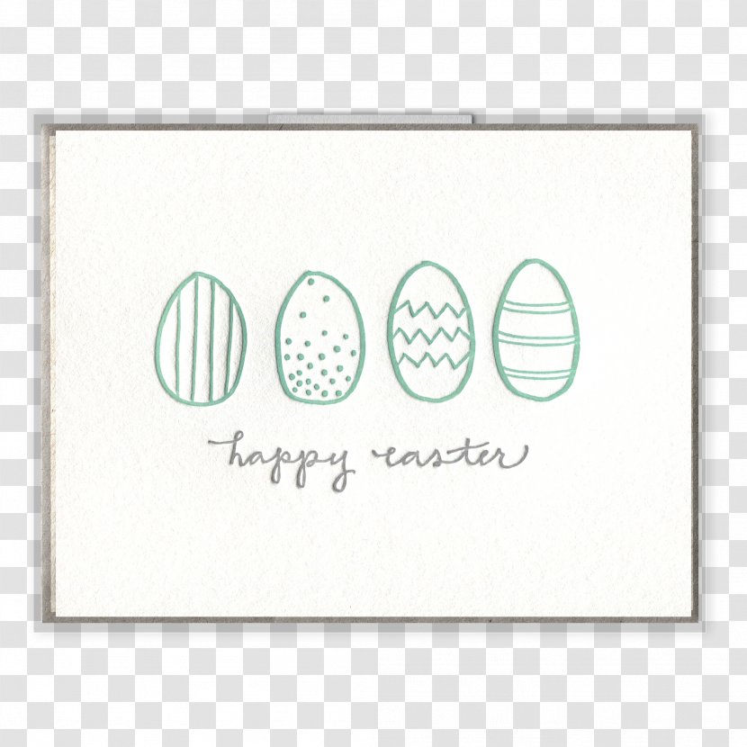 Paper Easter Bunny Greeting & Note Cards Letterpress Printing - Letter Transparent PNG