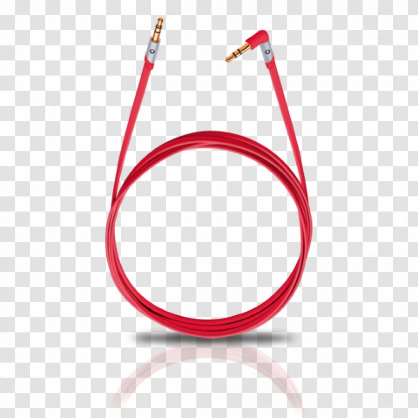 Electrical Cable Phone Connector Headphones RCA Audio - Red - Headphone Transparent PNG