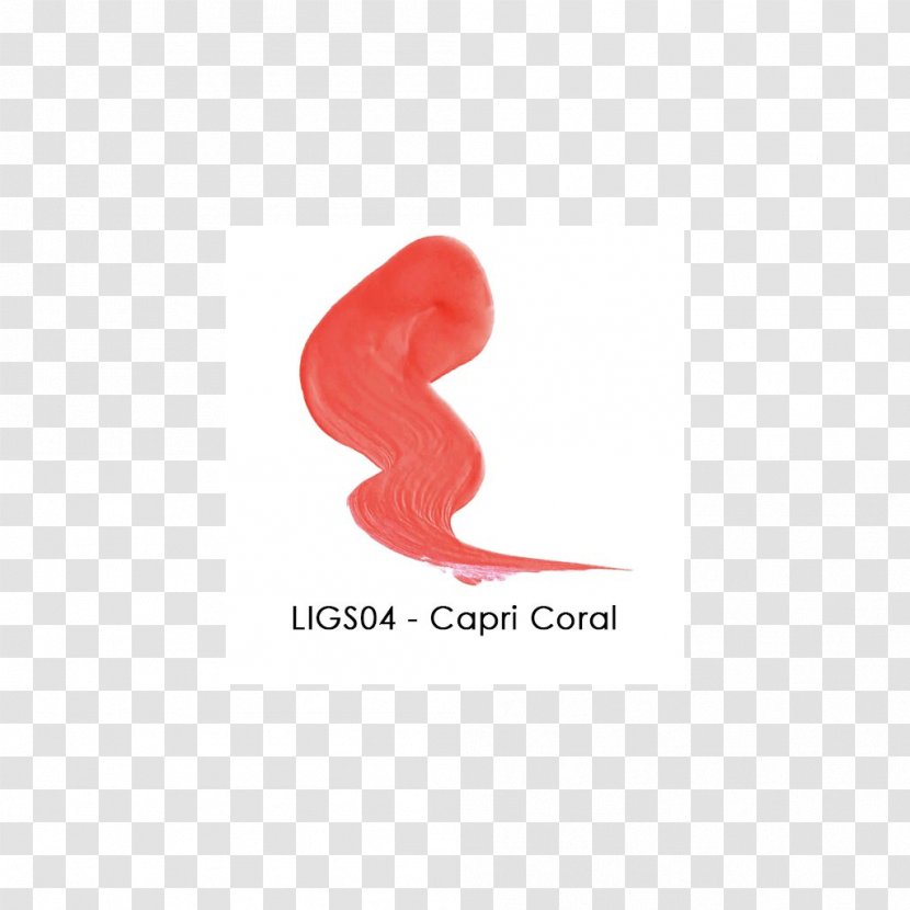 Lipstick Logo Lacquer Font - Coral Beauty Transparent PNG
