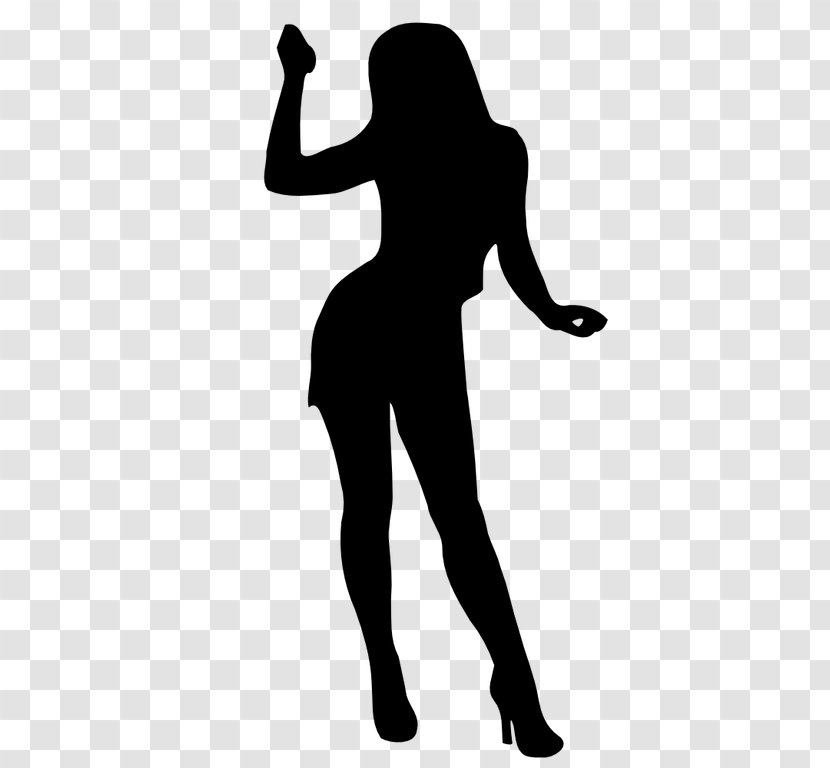Silhouette Standing Thumb Transparent PNG