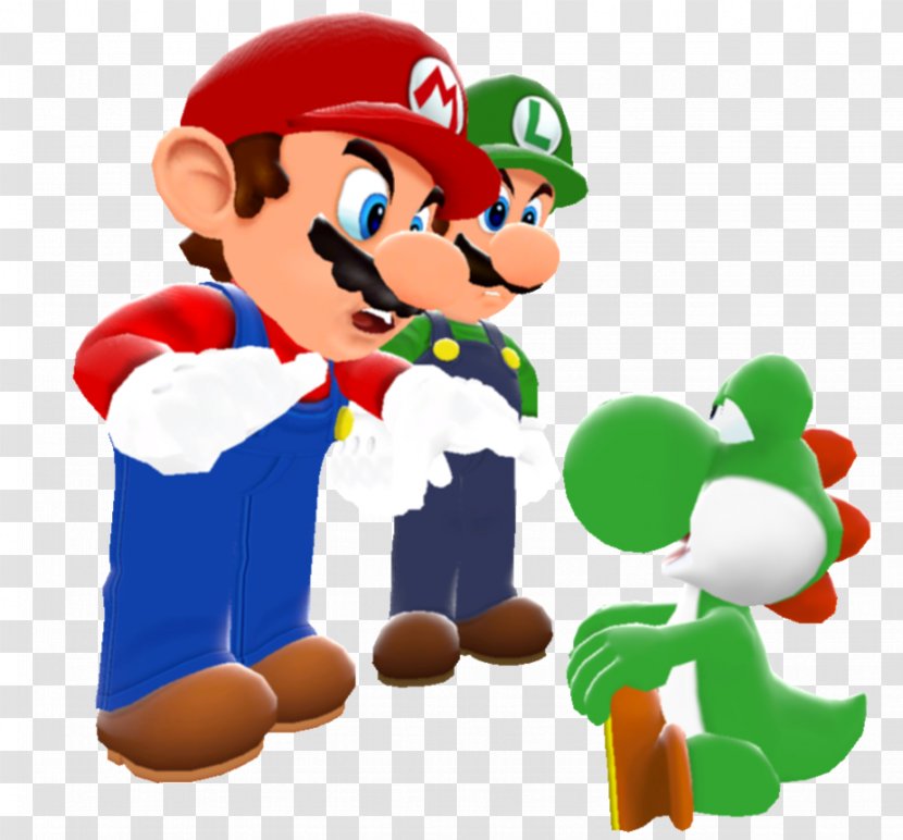 Super Mario Maker & Luigi: Superstar Saga Bros. - Luigi - Cartoon Mom Transparent PNG