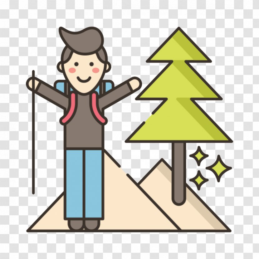 Camping Cartoon - Trekking Transparent PNG