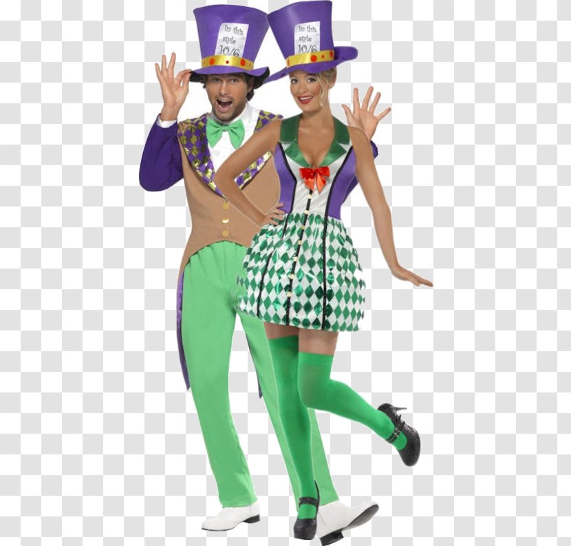 Mad Hatter Fancy Dress Alice In Wonderland Costume Clothing - Halloween - Twisted Crazy Shoes Transparent PNG