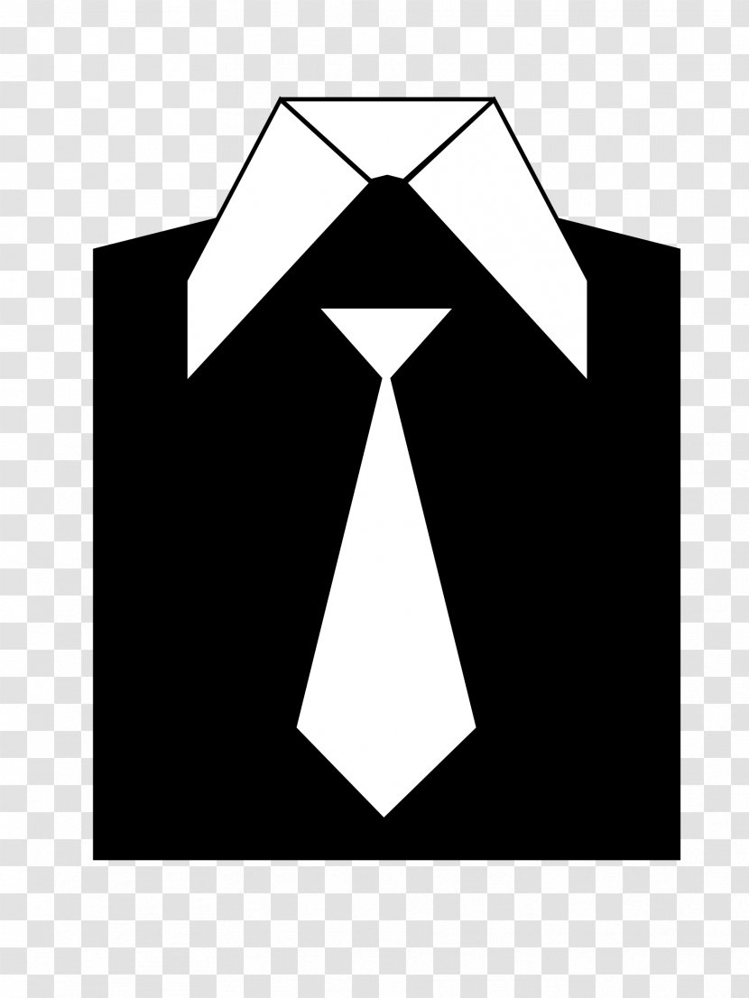 Black And White Suit Coat Clip Art - Monochrome Transparent PNG