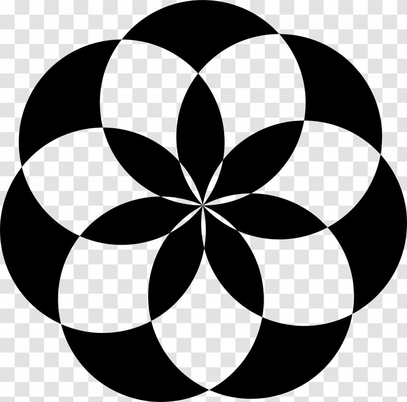 Geometric Shape Flower Circle Clip Art Transparent PNG