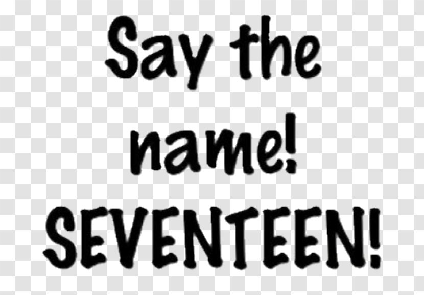 Logo Black & White - Brand - M Font SEVENTEEN Transparent PNG