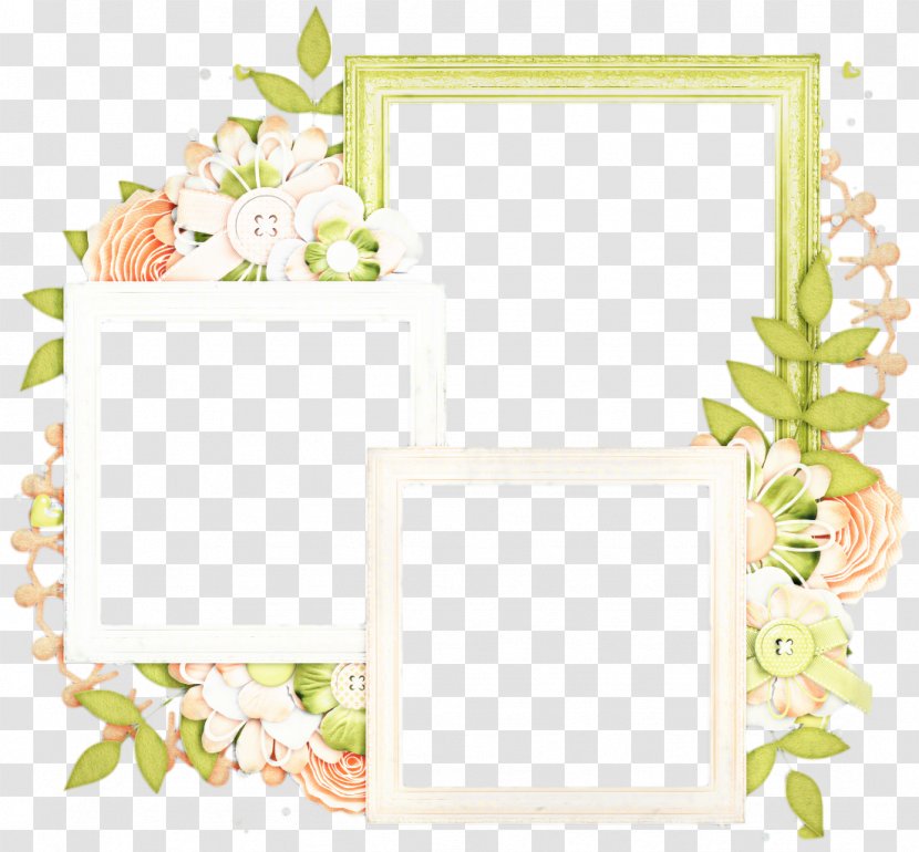 Floral Background Frame - Rectangle - Interior Design Picture Transparent PNG