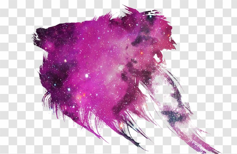 Ink Red Nebula Galaxy - Brush - Creative Transparent PNG