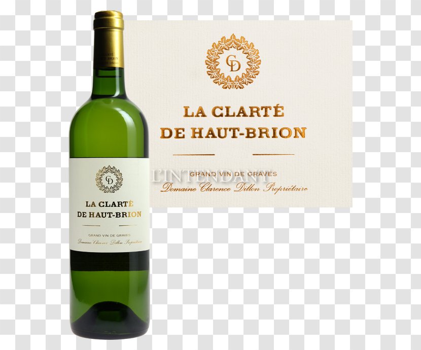 White Wine Dessert Château Haut-Brion Glass Bottle - Alcoholic Beverage Transparent PNG