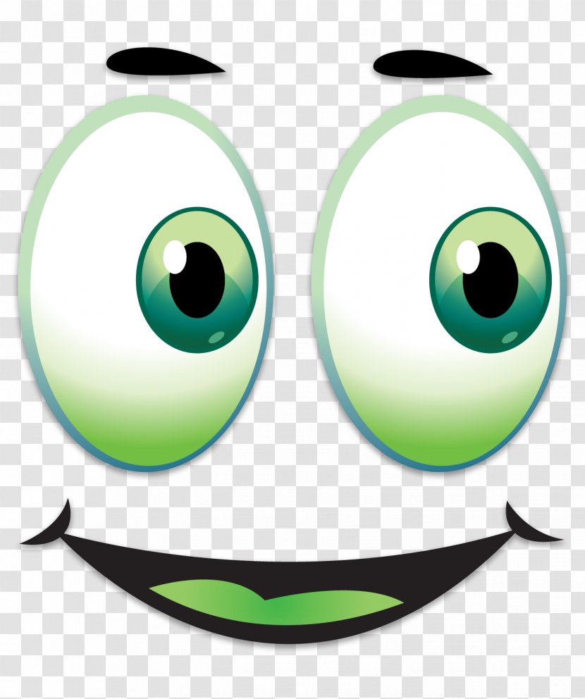 Eye Smiley Face Clip Art - Green - Look Transparent PNG