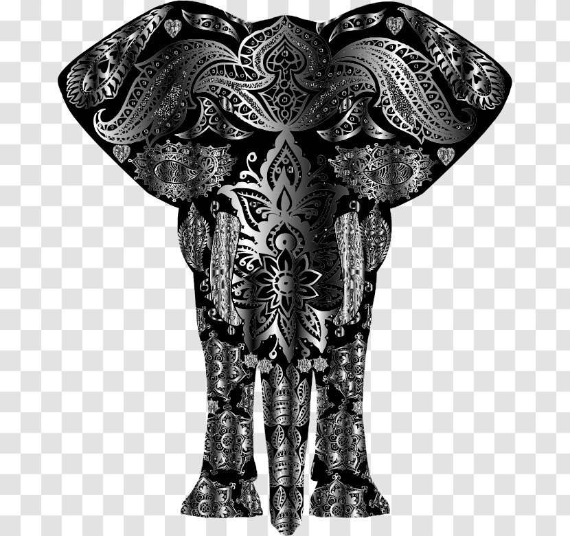 Elephant Flower Clip Art - African - Motif Transparent PNG