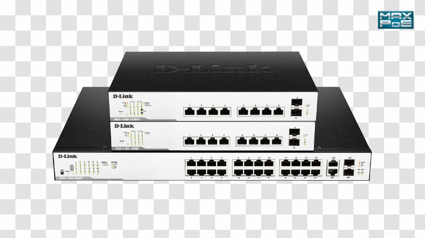Power Over Ethernet Network Switch Gigabit IP Camera Surveillance - Technology - Tech Flyer Transparent PNG