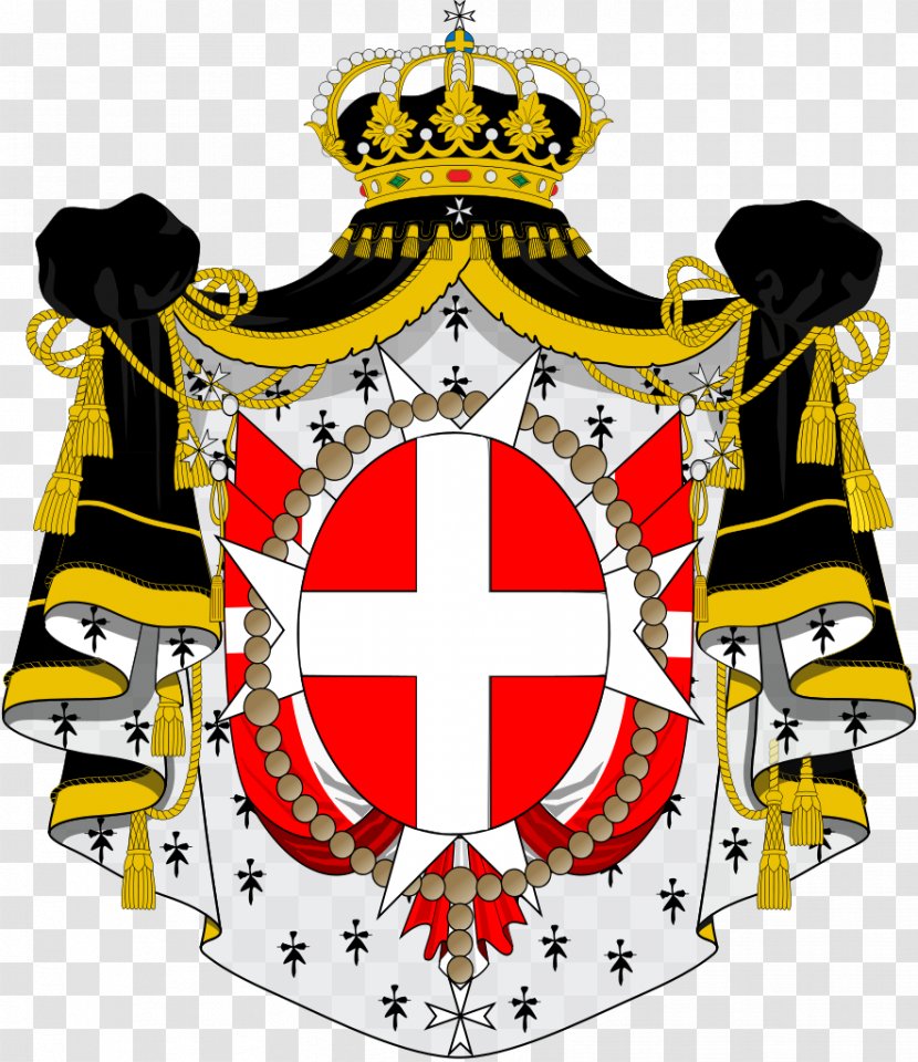 Sovereign Military Order Of Malta Flag Chivalry - Maltese Cross - Medival Knight Transparent PNG