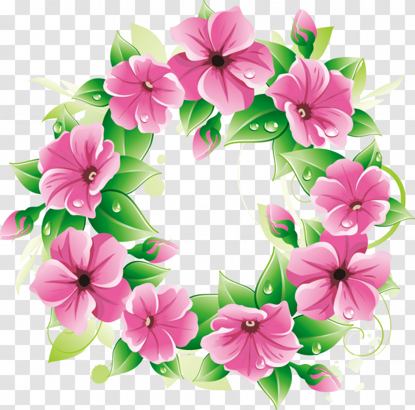 Flower Circle Frame Floral Circle Frame Transparent PNG