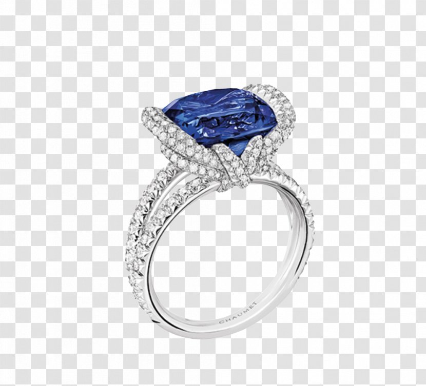Sapphire Engagement Ring Jewellery Diamond - Tanzanite Transparent PNG