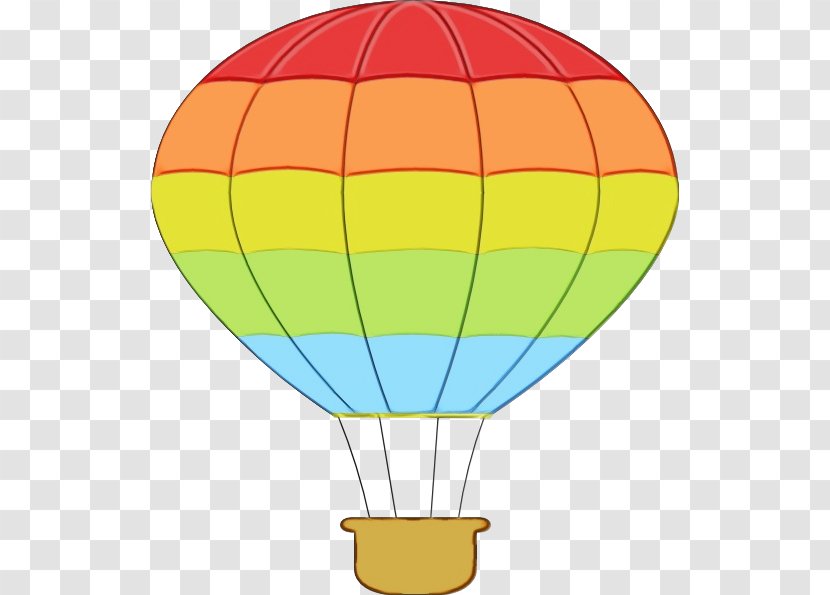 Hot Air Balloon Watercolor - Art - Aircraft Parachute Transparent PNG