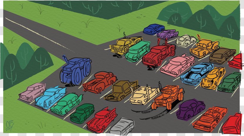 Cartoon Drawing DeviantArt Clip Art - Parking - Digital Media Transparent PNG