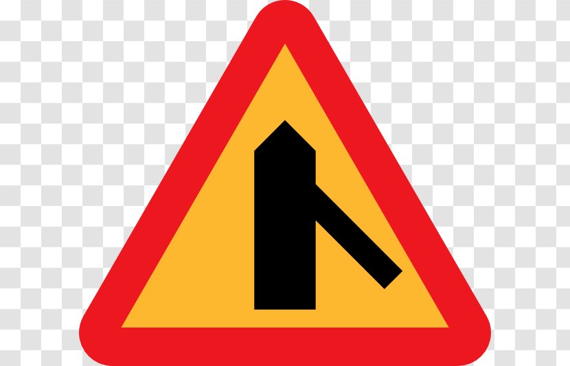 Traffic Sign Road Zigzag Clip Art - Triangle - Roads Vector Transparent PNG