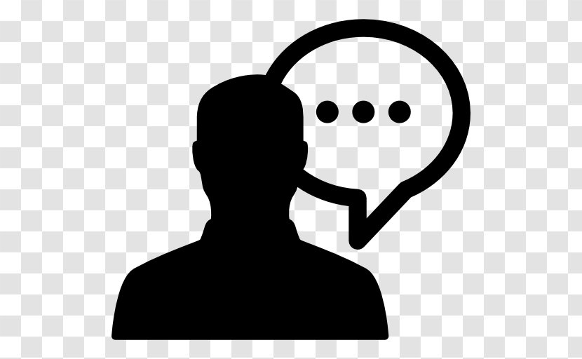 Speaking - Head - Silhouette Transparent PNG