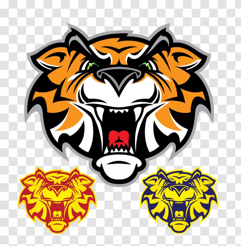 Lion's Head Tiger Logo - Yellow - Lion Creative Transparent PNG